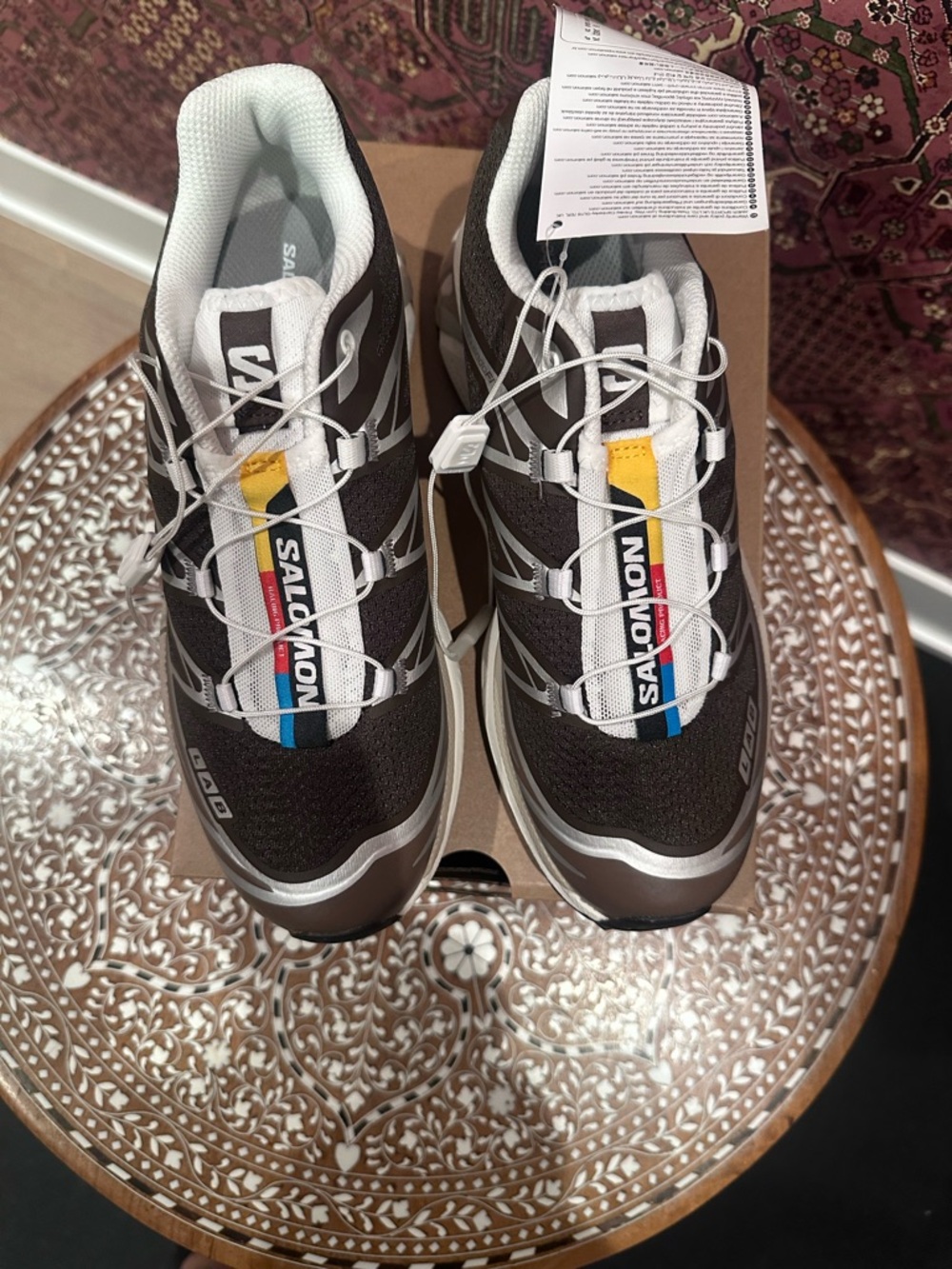 Salomon XT-6 - Earth Brown/Walnut/Ftw Silver - US 6M/7W Sneaker Shoe